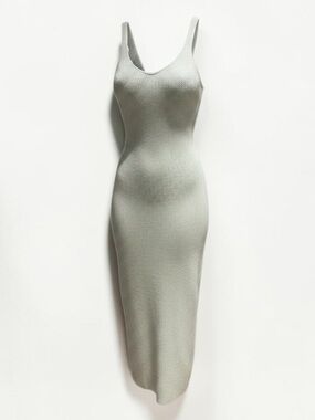 Freshman Mint Green Knit Tank Maxi Dress - Size M